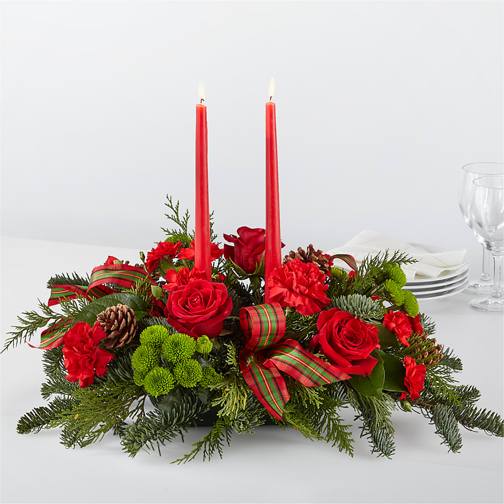 By the Candlelight Centerpiece – Colchester Florist, Colchester CT