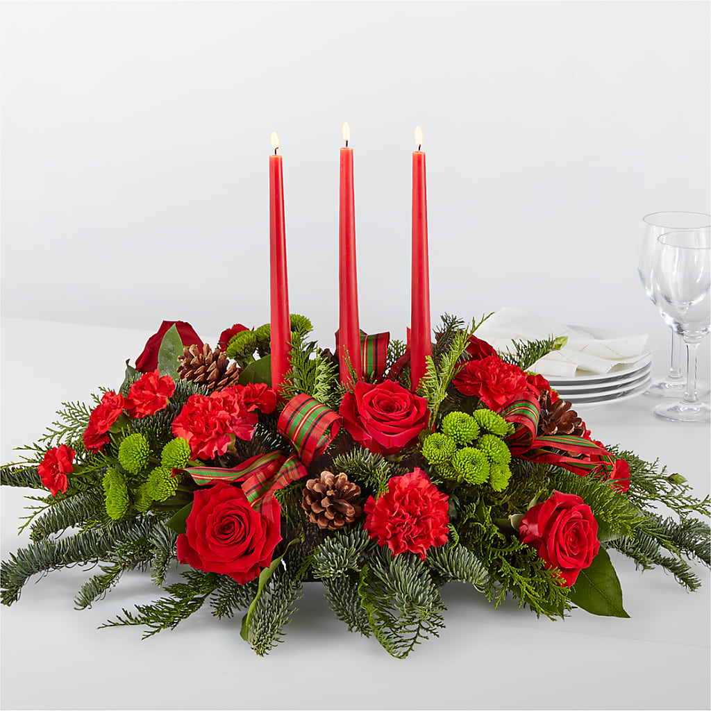 By the Candlelight Centerpiece – Colchester Florist, Colchester CT