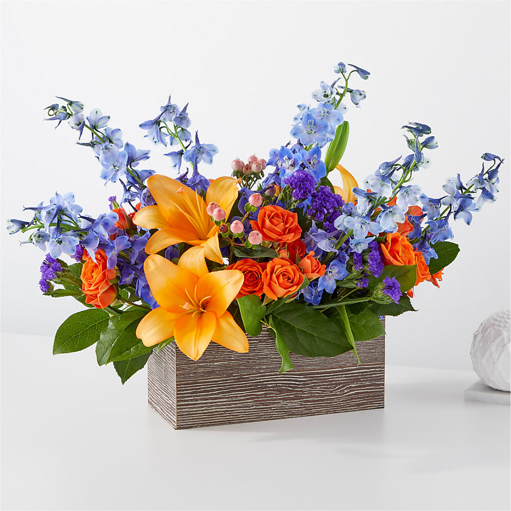 Radiant Citrus Box Bouquet – Colchester Florist, Colchester CT