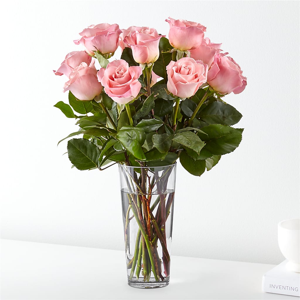 Long Stem Pink Rose Bouquet – Colchester Florist, Colchester CT
