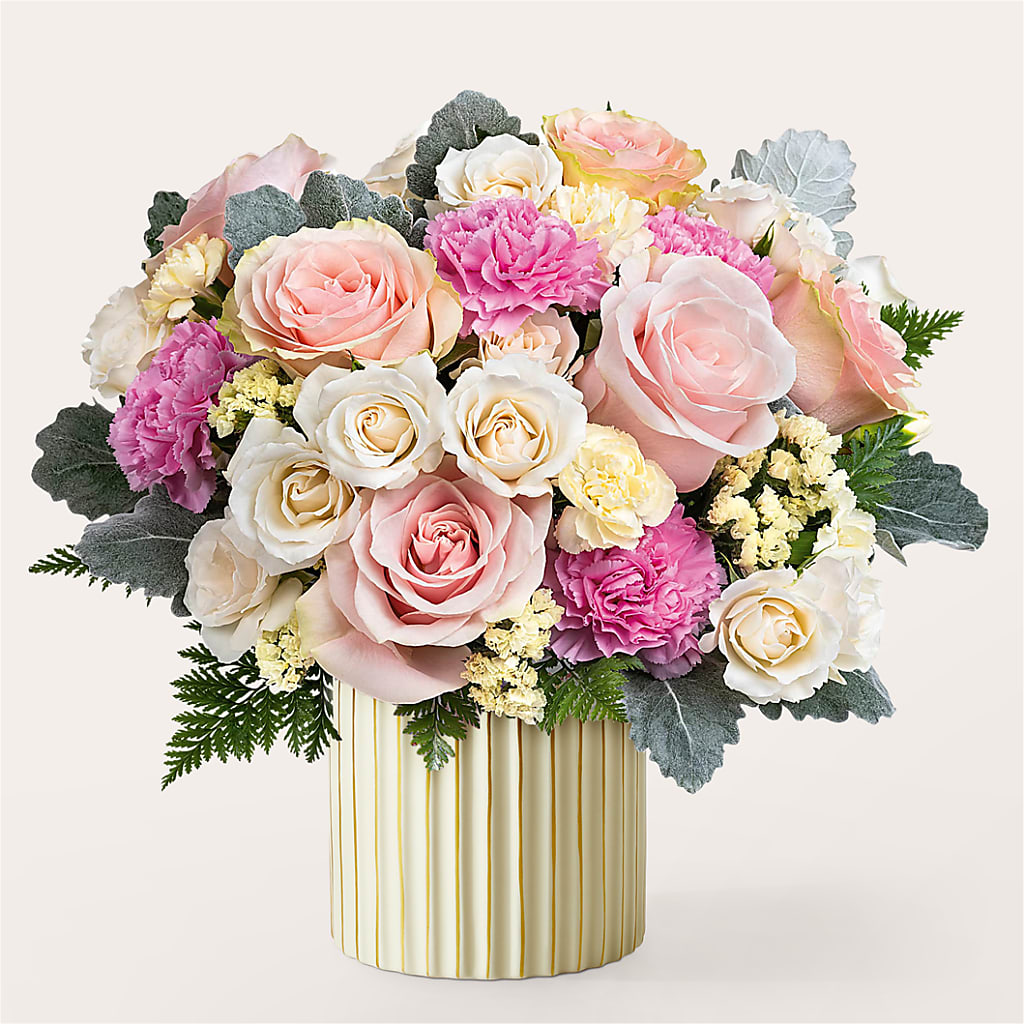 Blissful Moments Bouquet with Ivory Vase – Colchester Florist, Colchester CT
