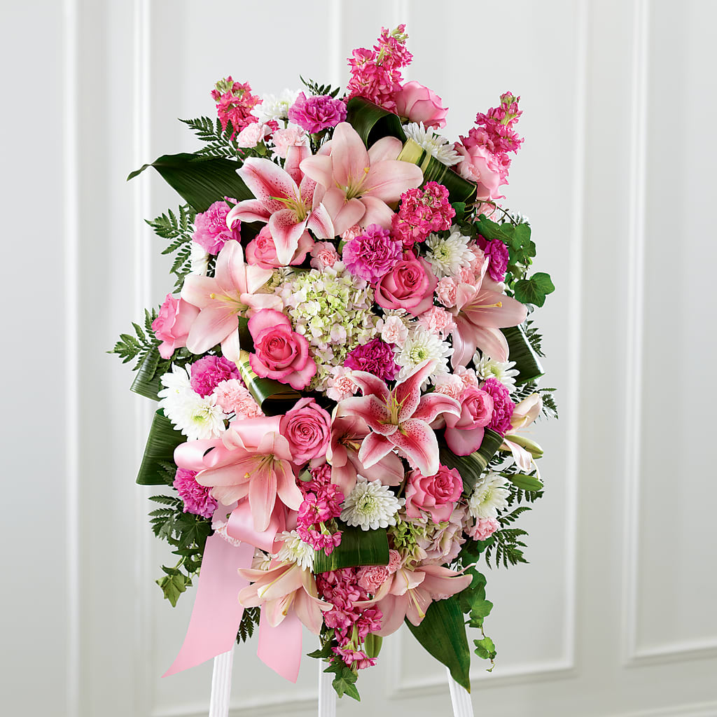 Comforting Standing Spray – Colchester Florist, Colchester CT