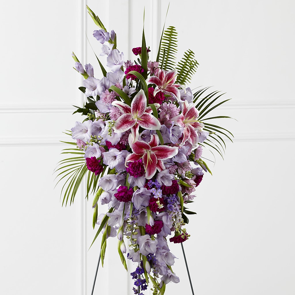 Tender Touch Standing Spray – Colchester Florist, Colchester CT