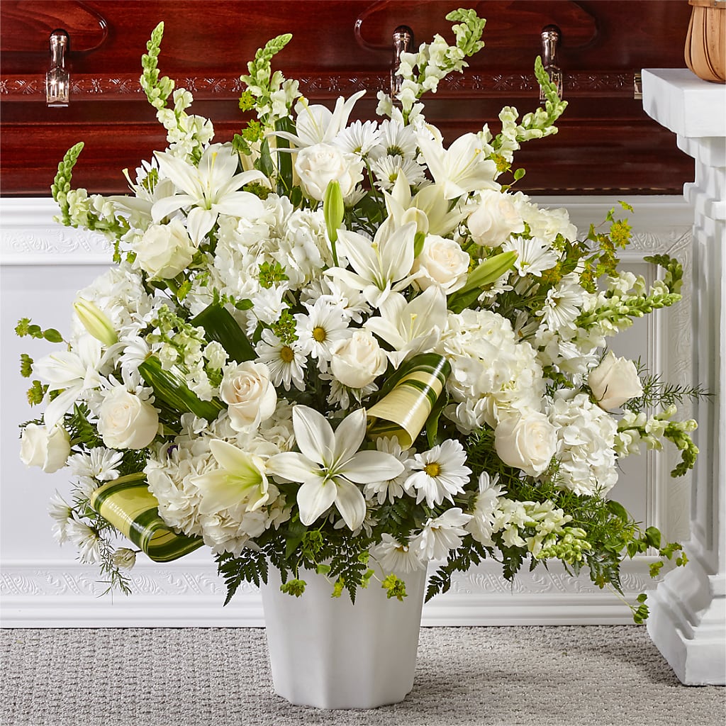Thoughts of Tranquility Floor Basket – Colchester Florist, Colchester CT