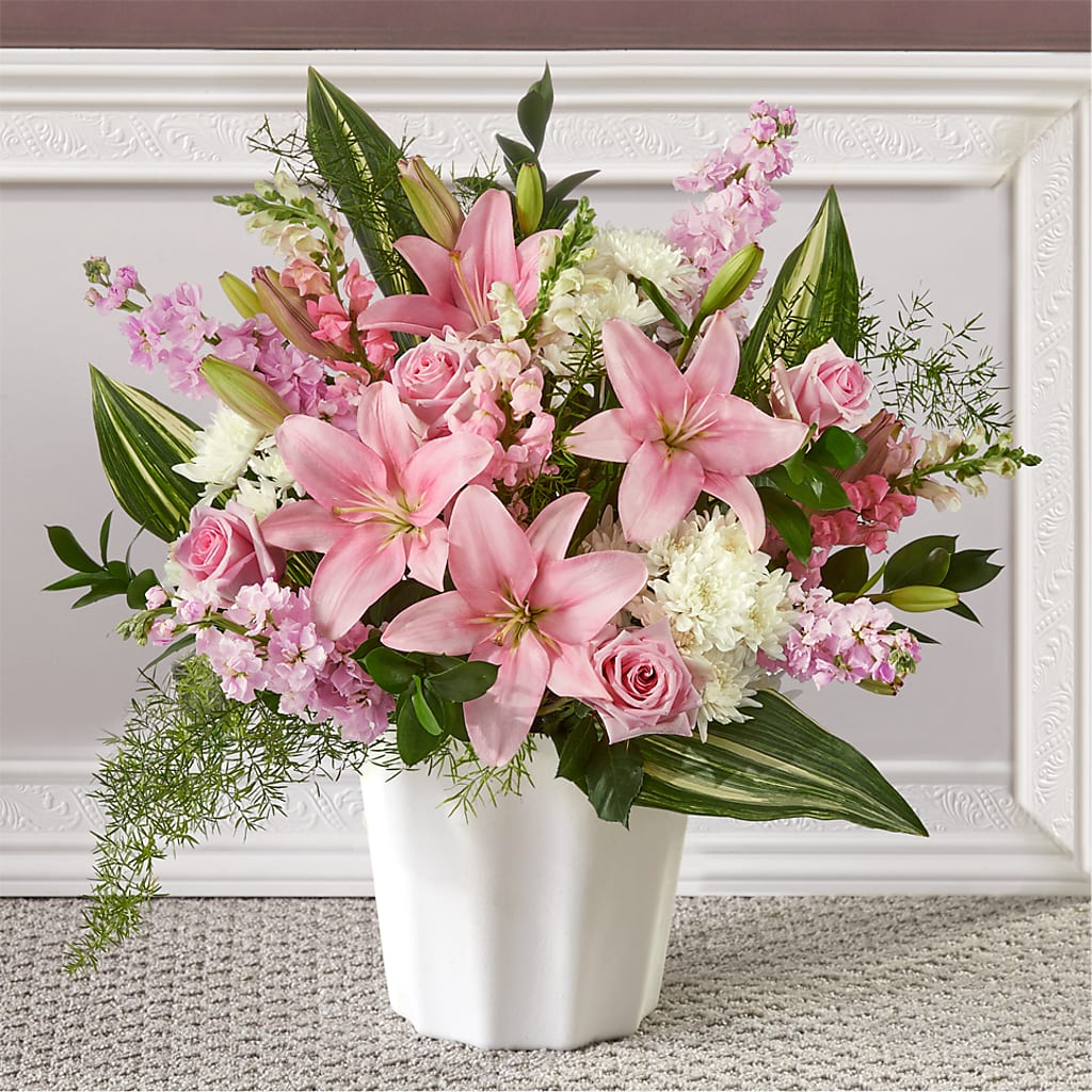 Simply Serene Floor Basket – Colchester Florist, Colchester CT