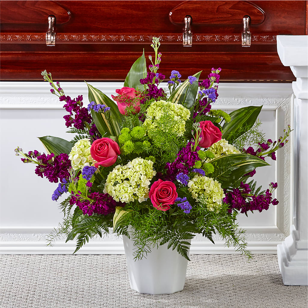Beautiful Horizons Floor Basket – Colchester Florist, Colchester CT