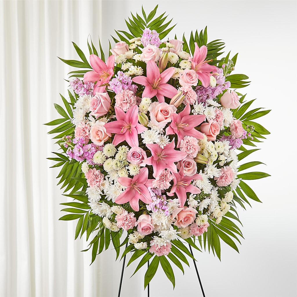 Offering Solace Standing Spray – Colchester Florist, Colchester CT