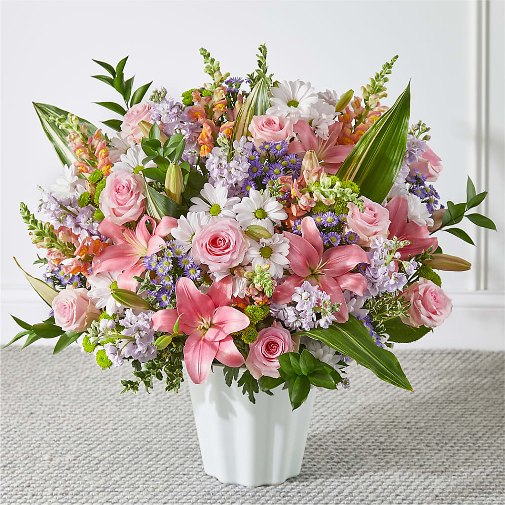 Abundant Compassion Floor Basket – Colchester Florist, Colchester CT