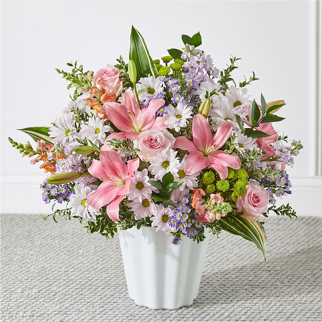 Abundant Compassion Floor Basket – Colchester Florist, Colchester CT