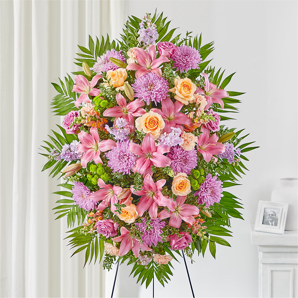 Love & Light Standing Spray – Colchester Florist, Colchester CT