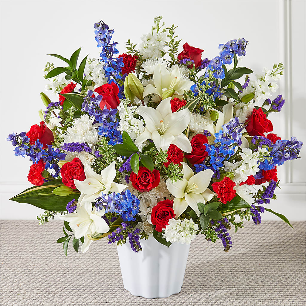 Consoled Floor Basket – Colchester Florist, Colchester CT