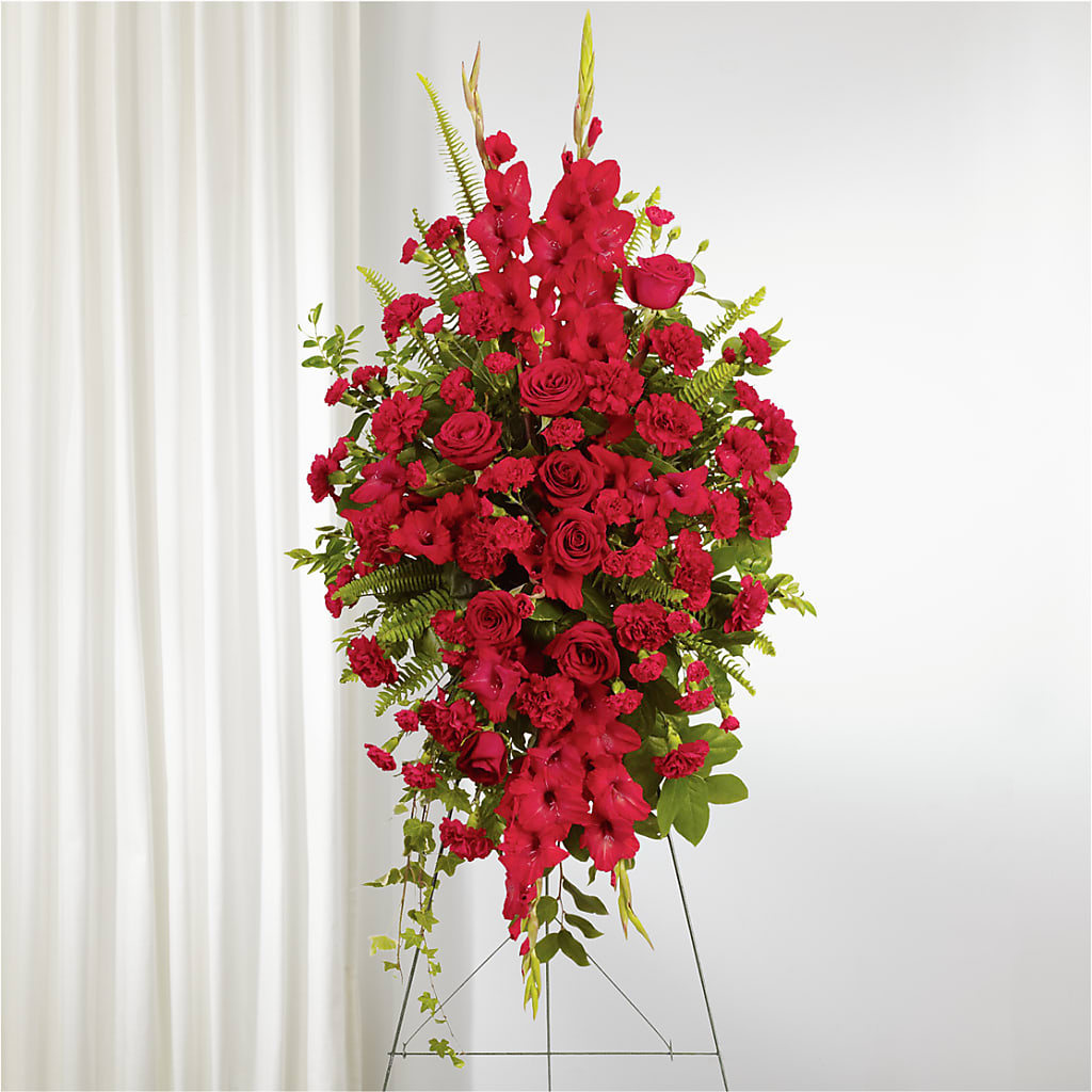 From the Heart Standing Spray – Colchester Florist, Colchester CT