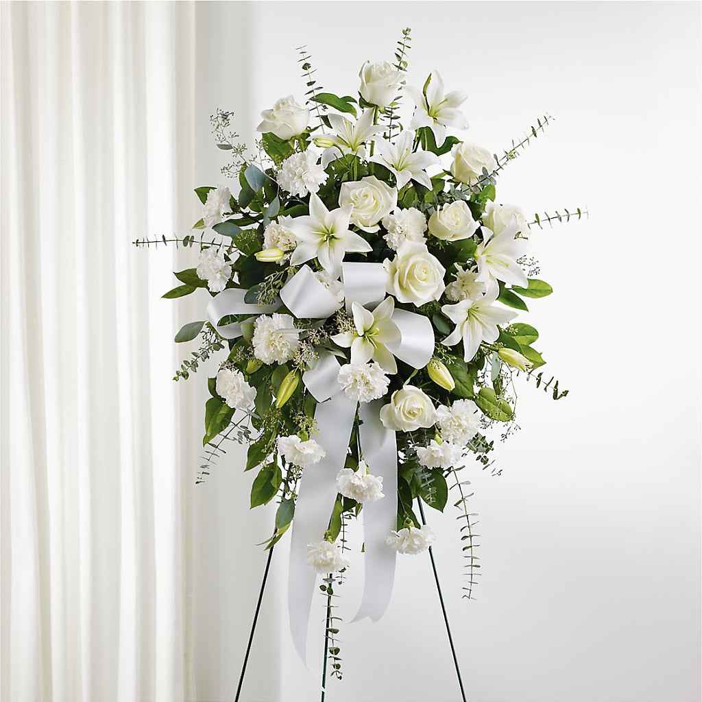 With Care Standing Spray – Colchester Florist, Colchester CT