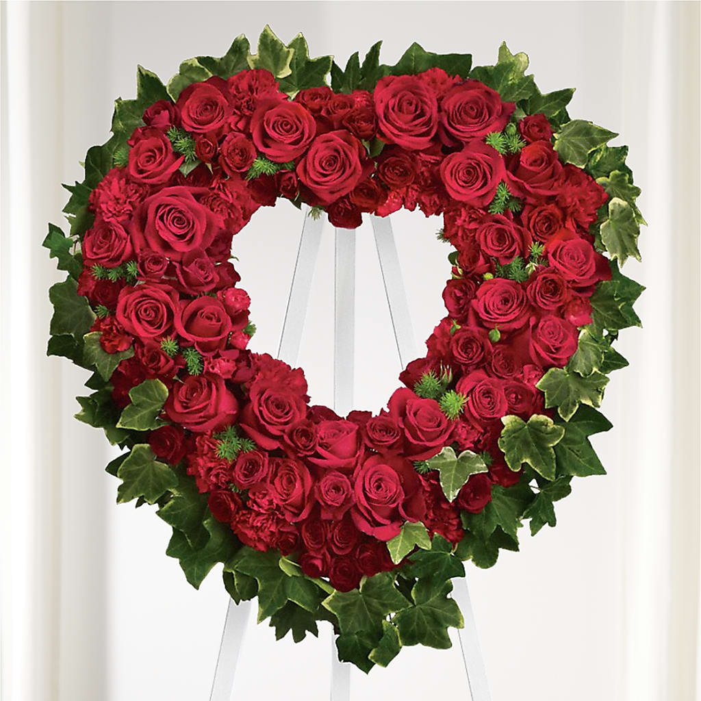 Wholehearted Standing Spray – Colchester Florist, Colchester CT