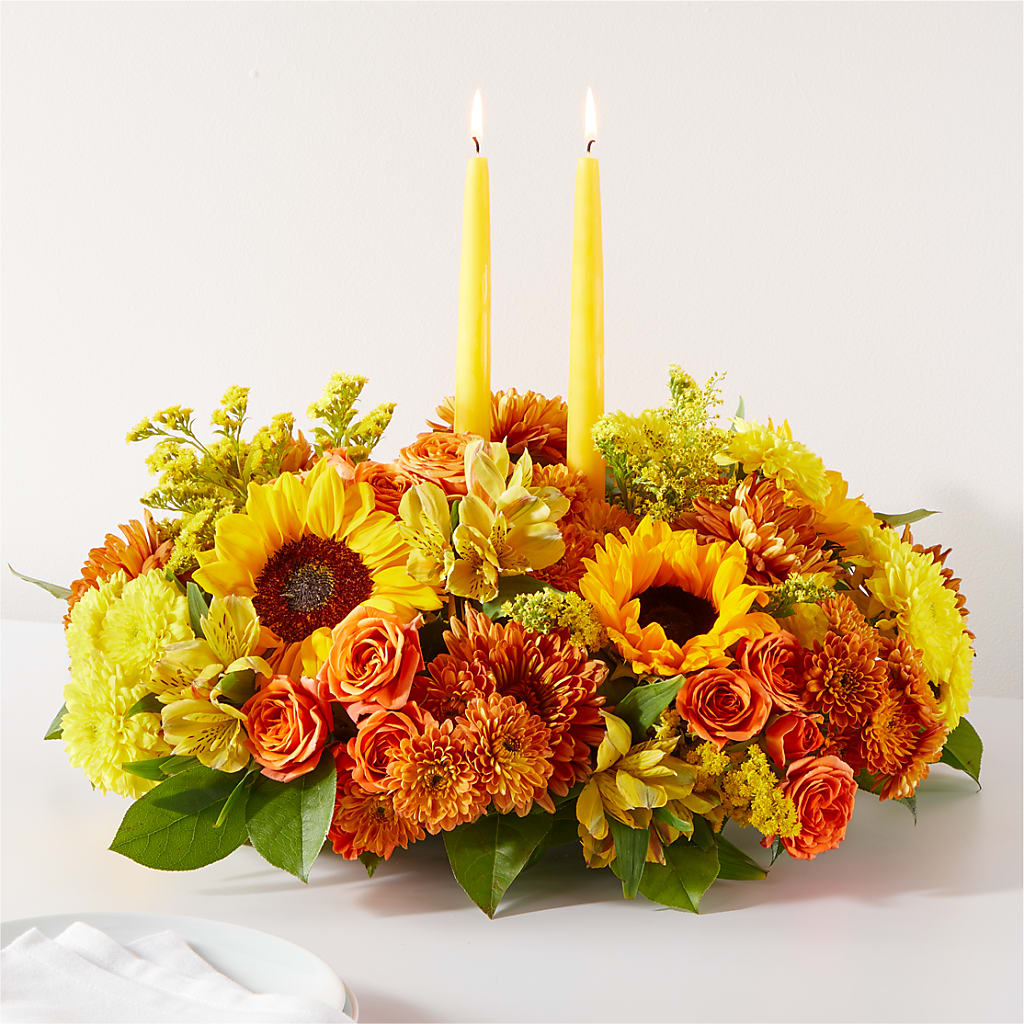 Autumn Harmony Centerpiece – Colchester Florist, Colchester CT