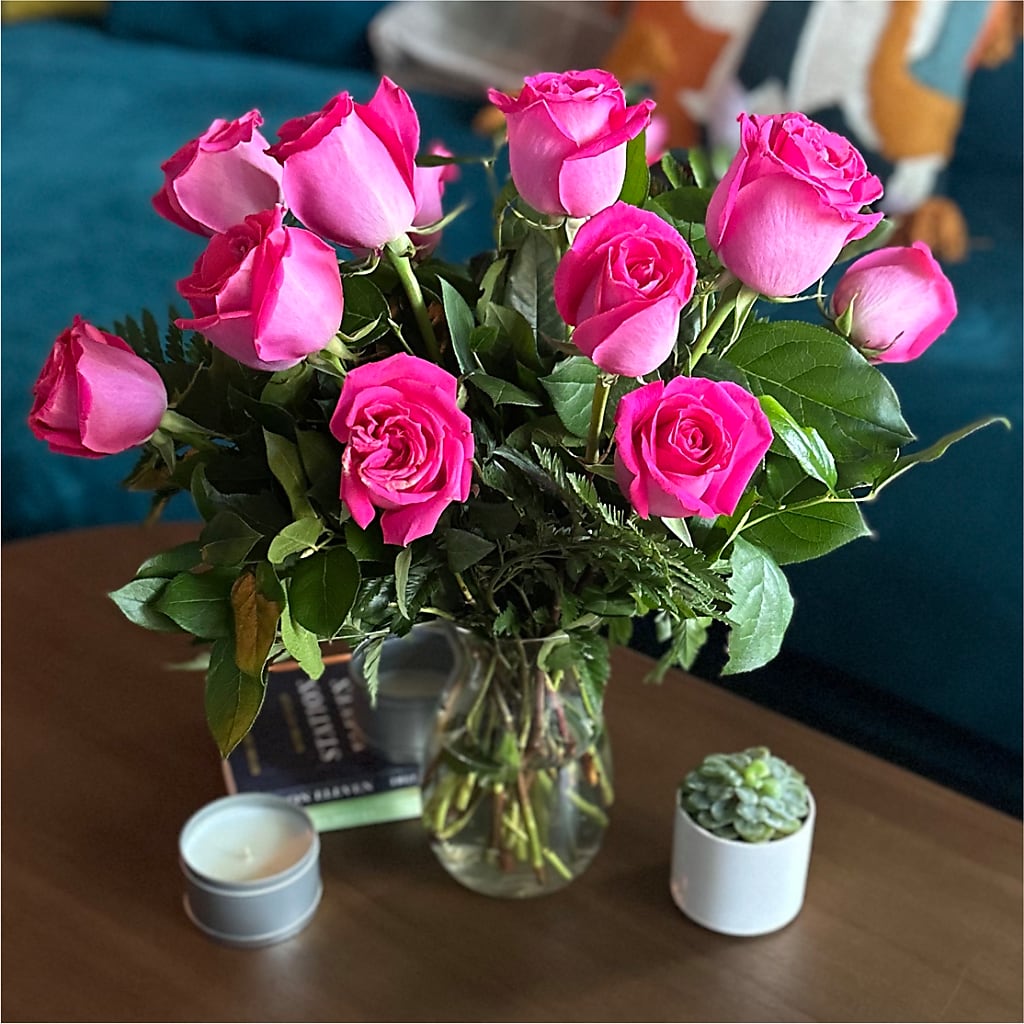 Long Stem Pink Rose Bouquet –  Colchester Florist, Colchester CT