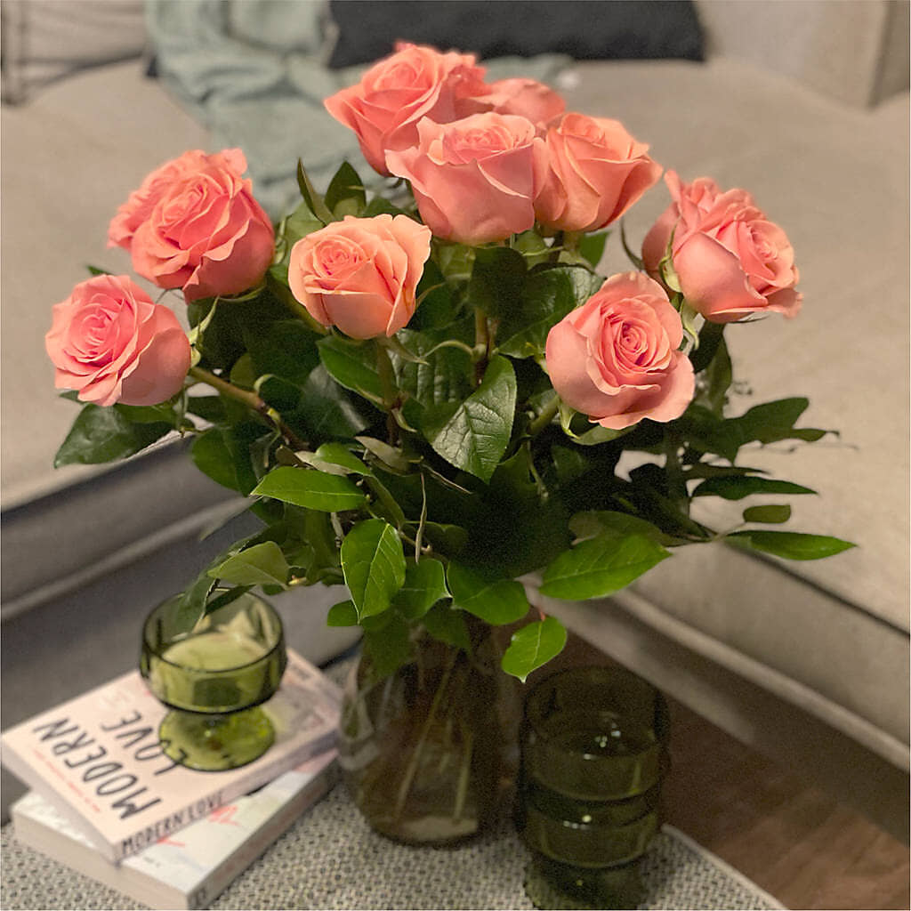 Long Stem Pink Rose Bouquet –  Colchester Florist, Colchester CT