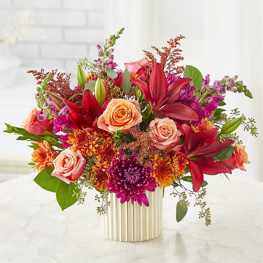 Burgundy Landscape Bouquet –  Colchester Florist, Colchester CT