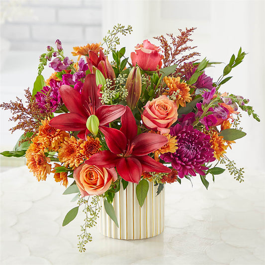 Burgundy Landscape Bouquet –  Colchester Florist, Colchester CT