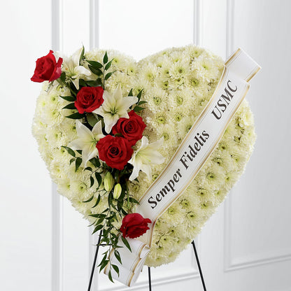 Heartfelt Hero Standing Heart –  Colchester Florist, Colchester CT