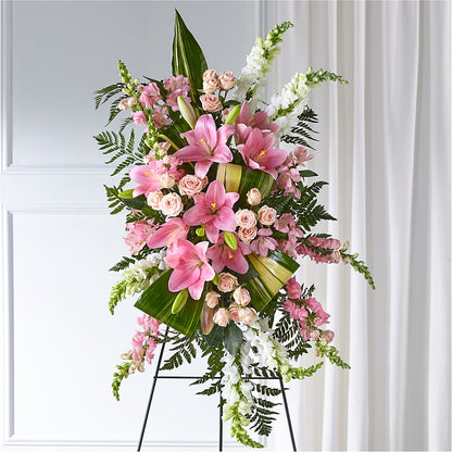 Elegant Embrace Standing Spray –  Colchester Florist, Colchester CT