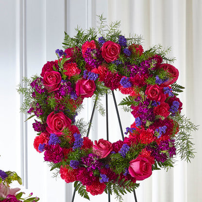 Calming Colors Wreath –  Colchester Florist, Colchester CT