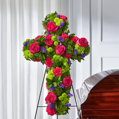 Tribute Rose Floral Cross –  Colchester Florist, Colchester CT