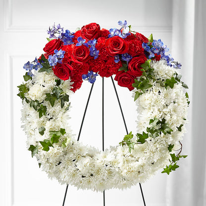 Patriotic Passion Wreath –  Colchester Florist, Colchester CT