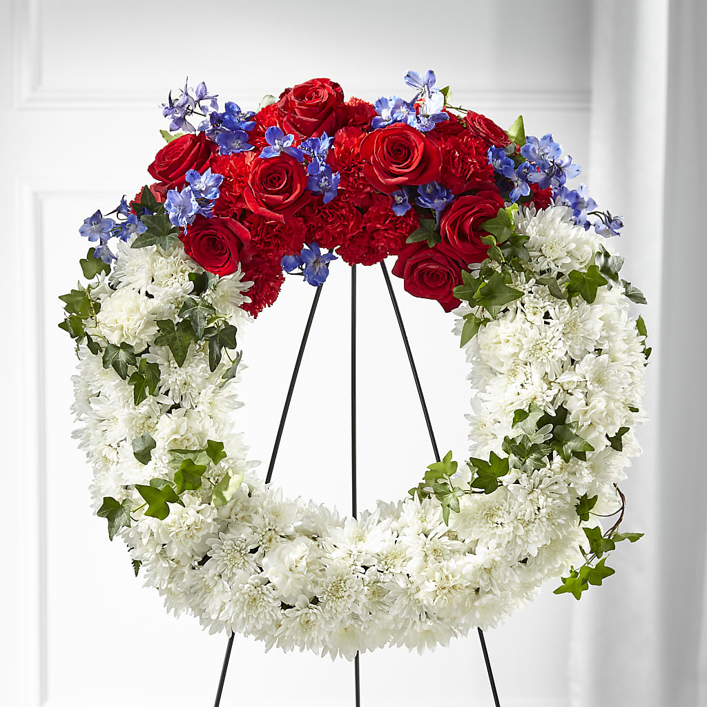 Patriotic Passion Wreath –  Colchester Florist, Colchester CT