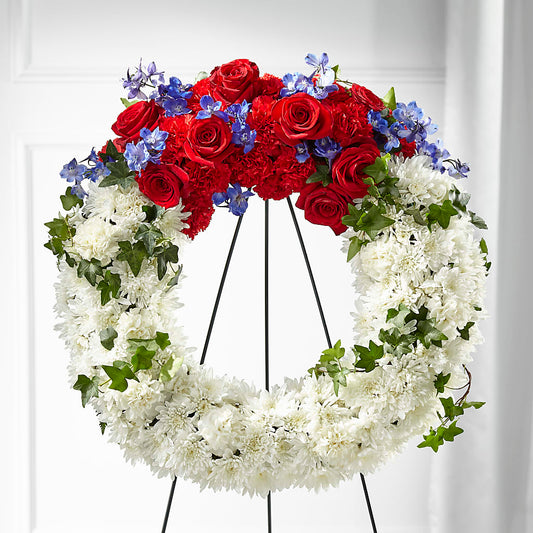 Patriotic Passion Wreath –  Colchester Florist, Colchester CT