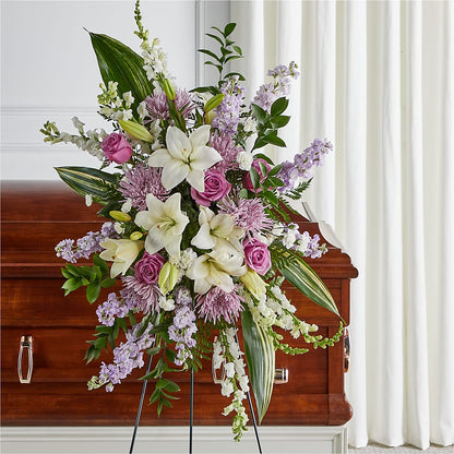 Grateful Hearts Standing Spray –  Colchester Florist, Colchester CT