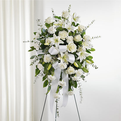 With Care Standing Spray –  Colchester Florist, Colchester CT