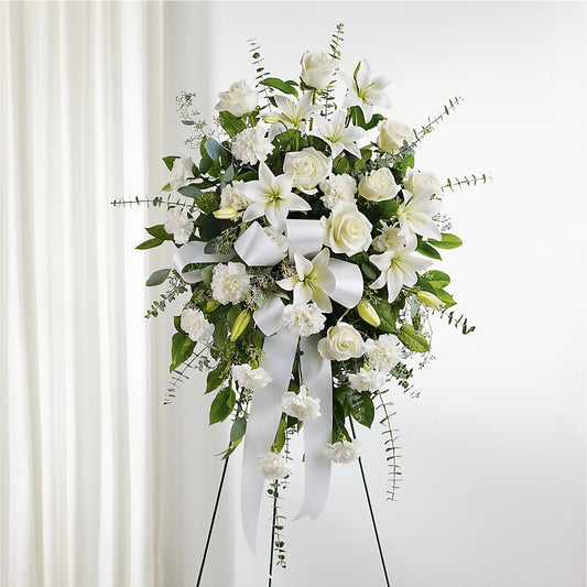 With Care Standing Spray –  Colchester Florist, Colchester CT