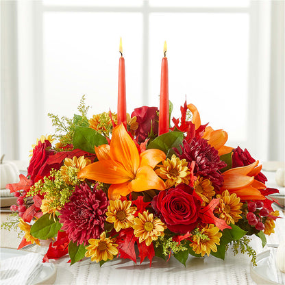Autumn's Embrace Centerpiece –  Colchester Florist, Colchester CT