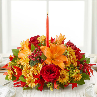 Autumn's Embrace Centerpiece –  Colchester Florist, Colchester CT