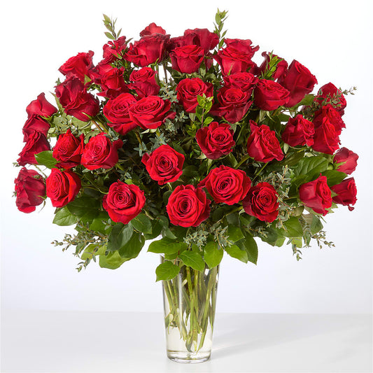 Forever Yours Fifty Stem Red Rose Bouquet –  Colchester Florist, Colchester CT